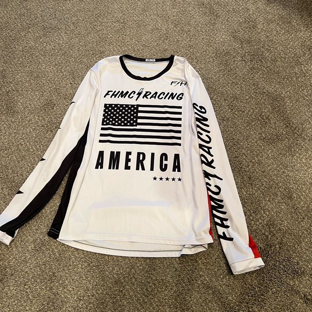 Fast house Racing Jersey with American Flag
